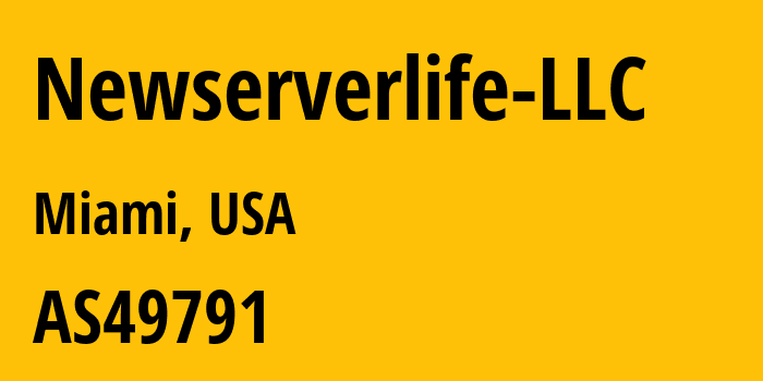 Информация о провайдере Newserverlife-LLC AS49791 Newserverlife LLC: все IP-адреса, network, все айпи-подсети