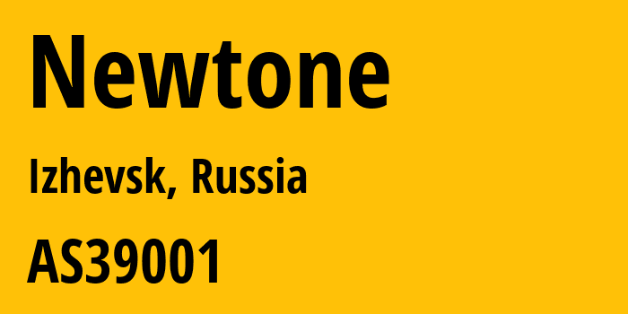 Информация о провайдере Newtone AS39001 MTS PJSC: все IP-адреса, network, все айпи-подсети