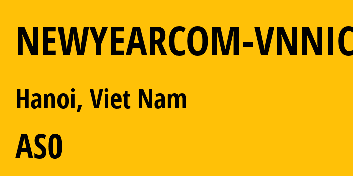 Информация о провайдере NEWYEARCOM-VNNIC : все IP-адреса, network, все айпи-подсети