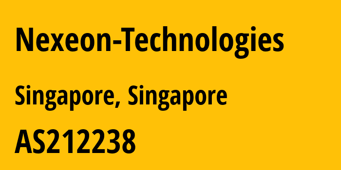 Информация о провайдере Nexeon-Technologies AS212238 Datacamp Limited: все IP-адреса, network, все айпи-подсети