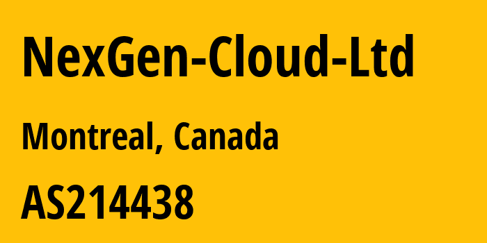 Информация о провайдере NexGen-Cloud-Ltd AS214438 NexGen Cloud Ltd: все IP-адреса, network, все айпи-подсети