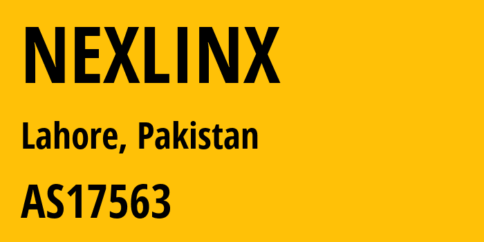 Информация о провайдере NEXLINX AS17563 Autonomous System Number for Nexlinx: все IP-адреса, network, все айпи-подсети