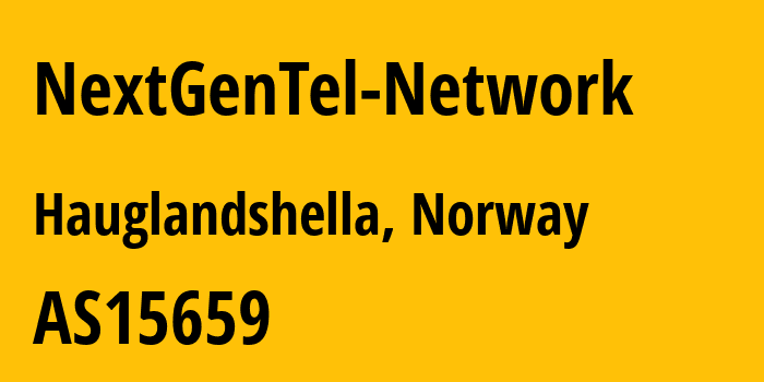 Информация о провайдере NextGenTel-Network AS15659 NextGenTel AS: все IP-адреса, network, все айпи-подсети