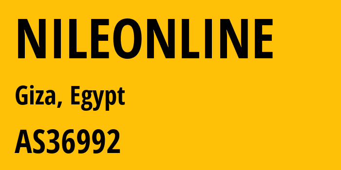 Информация о провайдере NILEONLINE AS36992 ETISALAT MISR: все IP-адреса, network, все айпи-подсети