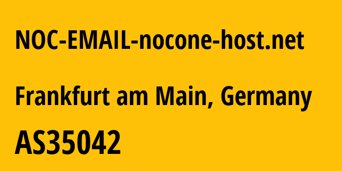 Информация о провайдере NOC-EMAIL-nocone-host.net AS35042 Layer7 Networks GmbH: все IP-адреса, network, все айпи-подсети