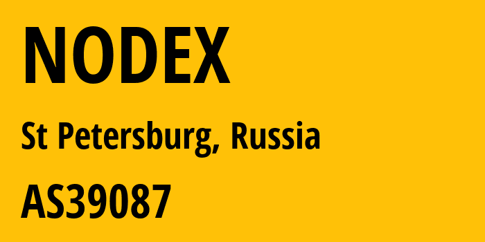 Информация о провайдере NODEX AS39087 P.A.K.T LLC: все IP-адреса, network, все айпи-подсети