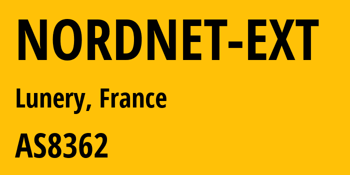 Информация о провайдере NORDNET-EXT AS8362 NordNet SA: все IP-адреса, network, все айпи-подсети