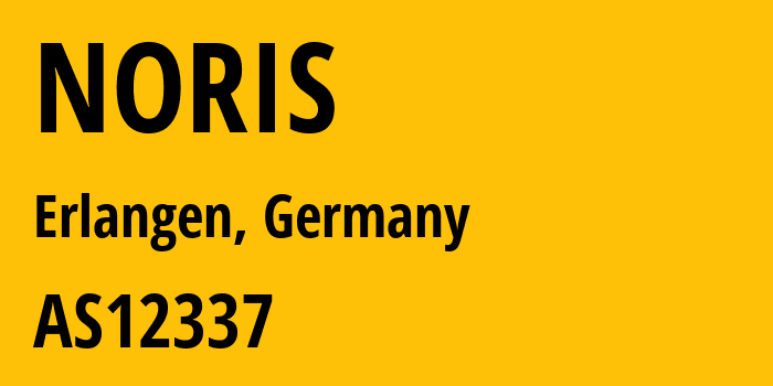 Информация о провайдере NORIS AS12337 noris network AG: все IP-адреса, network, все айпи-подсети