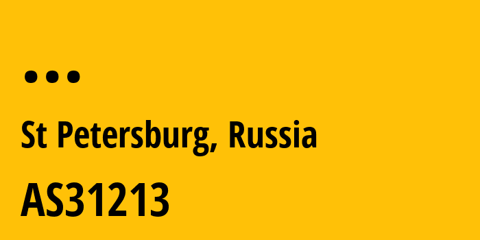 Информация о провайдере North-West-Branch-of-OJSC-MegaFon-Network AS31213 PJSC MegaFon: все IP-адреса, network, все айпи-подсети