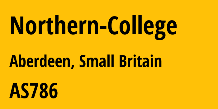 Информация о провайдере Northern-College AS786 Jisc Services Limited: все IP-адреса, network, все айпи-подсети