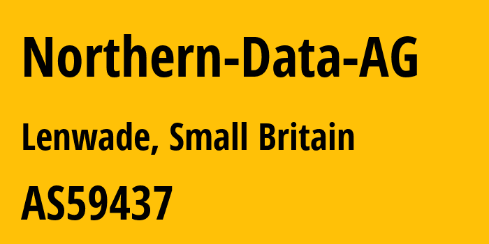 Информация о провайдере Northern-Data-AG AS59437 Northern Data AG: все IP-адреса, network, все айпи-подсети