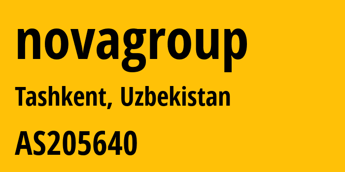 Информация о провайдере novagroup AS205640 NOVA GROUP LLC: все IP-адреса, network, все айпи-подсети