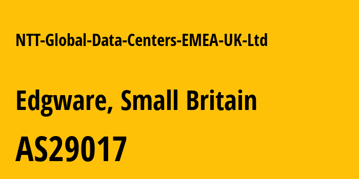 Информация о провайдере NTT-Global-Data-Centers-EMEA-UK-Ltd AS29017 NTT Global Data Centers EMEA UK Ltd.: все IP-адреса, network, все айпи-подсети