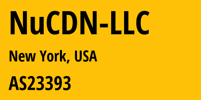 Информация о провайдере NuCDN-LLC AS23393 NuCDN LLC: все IP-адреса, network, все айпи-подсети