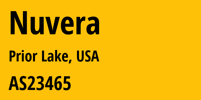 Информация о провайдере Nuvera AS23465 Nuvera: все IP-адреса, network, все айпи-подсети