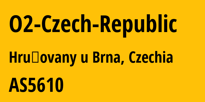 Информация о провайдере O2-Czech-Republic AS5610 O2 Czech Republic, a.s.: все IP-адреса, network, все айпи-подсети