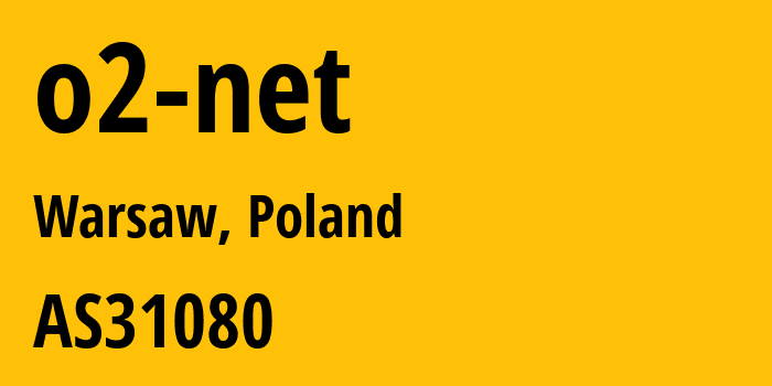 Информация о провайдере o2-net AS31080 Wirtualna Polska Media S.A.: все IP-адреса, network, все айпи-подсети