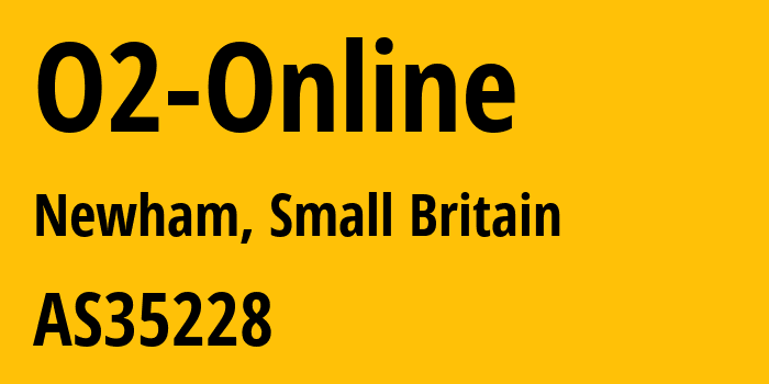 Информация о провайдере O2-Online AS35228 Telefonica UK Limited: все IP-адреса, network, все айпи-подсети