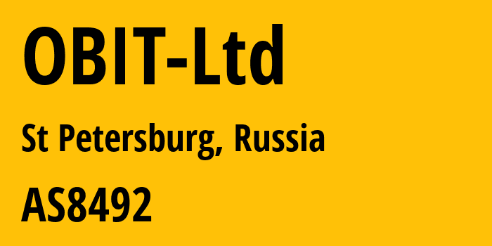 Информация о провайдере OBIT-Ltd AS8492 OBIT Ltd.: все IP-адреса, network, все айпи-подсети