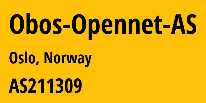 Информация о провайдере Obos-Opennet-AS AS211309 OBOS OPENNET AS: все IP-адреса, network, все айпи-подсети