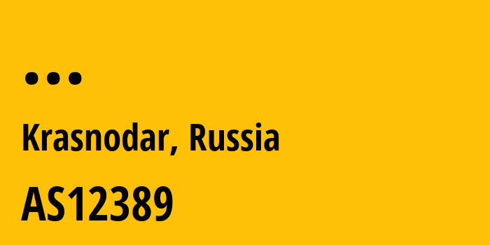 Информация о провайдере OJSC-Rostelecom-Macroregional-Branch-South AS12389 PJSC Rostelecom: все IP-адреса, network, все айпи-подсети