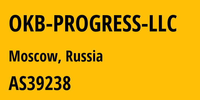 Информация о провайдере OKB-PROGRESS-LLC AS39238 OKB PROGRESS LLC: все IP-адреса, network, все айпи-подсети