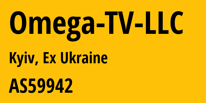 Информация о провайдере Omega-TV-LLC AS59942 Omega TV LLC: все IP-адреса, network, все айпи-подсети