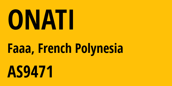 Информация о провайдере ONATI AS9471 ONATI: все IP-адреса, network, все айпи-подсети