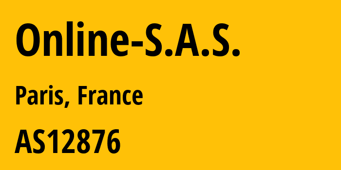 Информация о провайдере Online-S.A.S. AS12876 SCALEWAY S.A.S.: все IP-адреса, network, все айпи-подсети