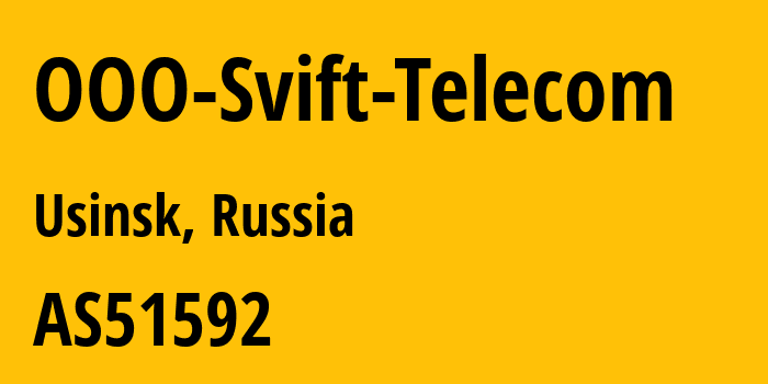 Информация о провайдере OOO-Svift-Telecom AS51592 OOO Svift Telecom: все IP-адреса, network, все айпи-подсети