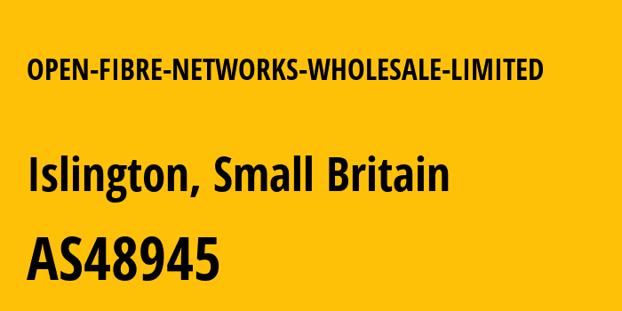 Информация о провайдере OPEN-FIBRE-NETWORKS-WHOLESALE-LIMITED AS48945 OPEN FIBRE NETWORKS (WHOLESALE) LIMITED: все IP-адреса, network, все айпи-подсети