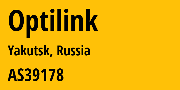 Информация о провайдере Optilink AS39178 Optilink Ltd: все IP-адреса, network, все айпи-подсети