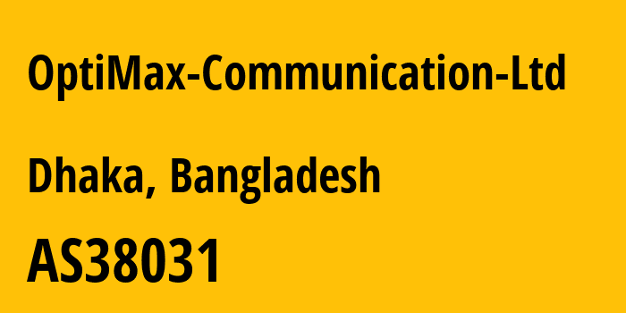 Информация о провайдере OptiMax-Communication-Ltd AS38031 OptiMax Communication Ltd.: все IP-адреса, network, все айпи-подсети