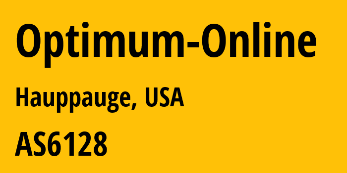 Информация о провайдере Optimum-Online AS6128 Cablevision Systems Corp.: все IP-адреса, network, все айпи-подсети