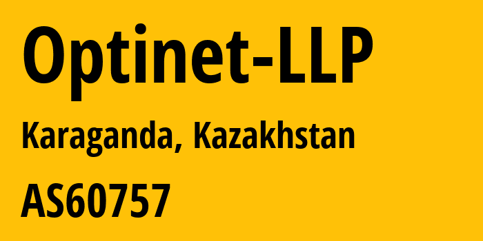 Информация о провайдере Optinet-LLP AS60757 Optinet LLP: все IP-адреса, network, все айпи-подсети