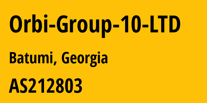 Информация о провайдере Orbi-Group-10-LTD AS212803 Orbi Group 10 LTD: все IP-адреса, network, все айпи-подсети