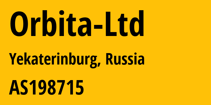 Информация о провайдере Orbita-Ltd AS198715 Orbita Ltd.: все IP-адреса, network, все айпи-подсети