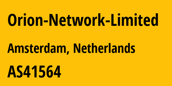 Информация о провайдере Orion-Network-Limited AS58065 Orion Network Limited: все IP-адреса, network, все айпи-подсети