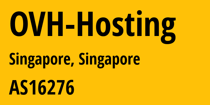 Информация о провайдере OVH-Hosting AS16276 OVH SAS: все IP-адреса, network, все айпи-подсети