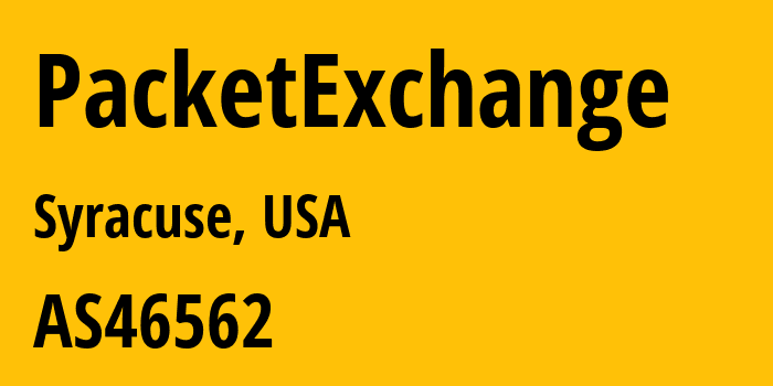 Информация о провайдере PacketExchange AS46562 Performive LLC: все IP-адреса, network, все айпи-подсети