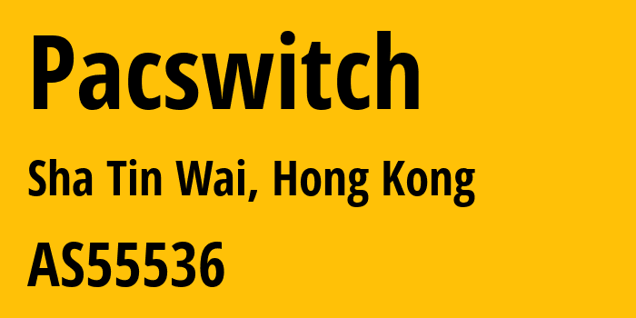 Информация о провайдере Pacswitch AS55536 PACSWITCH IP NETWORK: все IP-адреса, network, все айпи-подсети