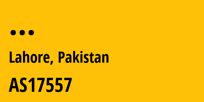 Информация о провайдере Pakistan-Telecommunication-Company-Limited AS17557 Pakistan Telecommunication Company Limited: все IP-адреса, network, все айпи-подсети