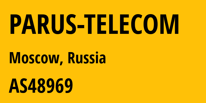 Информация о провайдере PARUS-TELECOM AS48969 Parus-Telecom Ltd.: все IP-адреса, network, все айпи-подсети