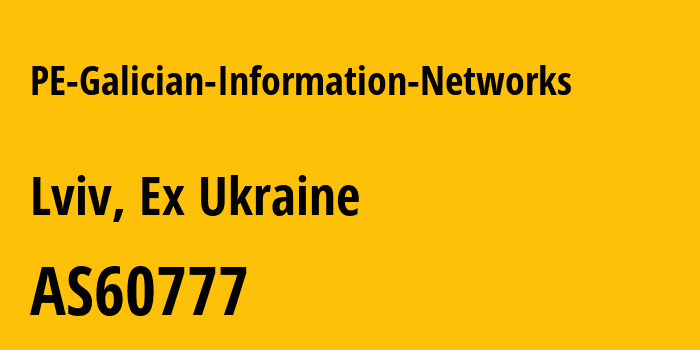 Информация о провайдере PE-Galician-Information-Networks AS60777 PE Galician Information Networks: все IP-адреса, network, все айпи-подсети