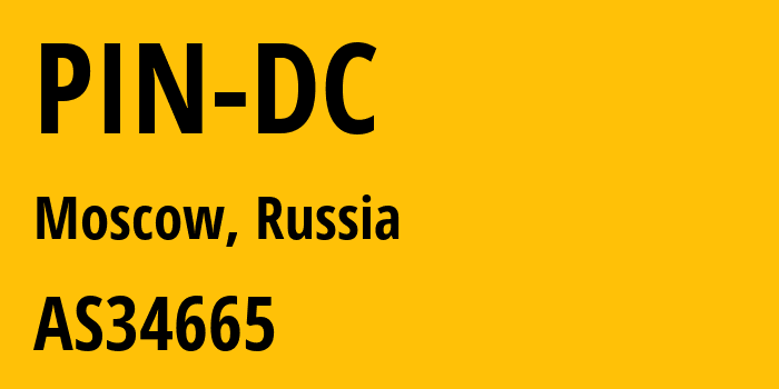 Информация о провайдере PIN-DC AS34665 Petersburg Internet Network ltd.: все IP-адреса, network, все айпи-подсети