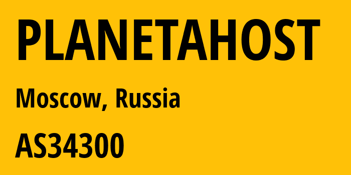 Информация о провайдере PLANETAHOST AS34300 Internet-Cosmos LLC: все IP-адреса, network, все айпи-подсети