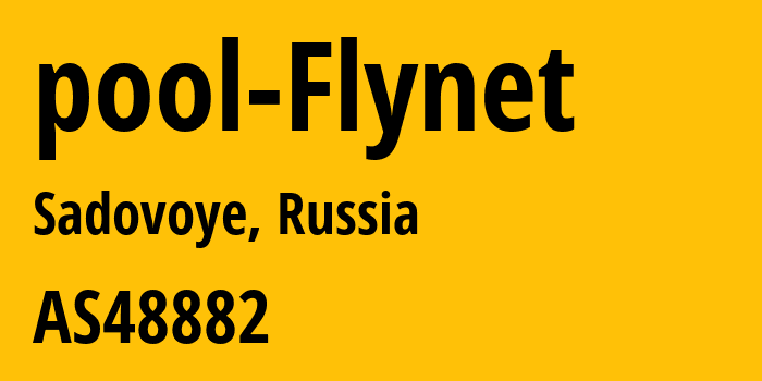 Информация о провайдере pool-Flynet AS48882 Optima-Shid LLC: все IP-адреса, network, все айпи-подсети