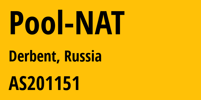 Информация о провайдере Pool-NAT AS201151 InterMAX Regional Networks LLC: все IP-адреса, network, все айпи-подсети