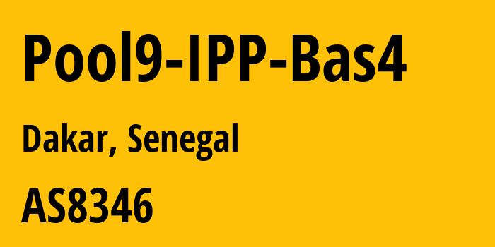 Информация о провайдере Pool9-IPP-Bas4 AS8346 SONATEL-AS Autonomous System: все IP-адреса, network, все айпи-подсети