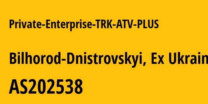 Информация о провайдере Private-Enterprise-TRK-ATV-PLUS AS202538 Private Enterprise TRK ATV-PLUS: все IP-адреса, network, все айпи-подсети